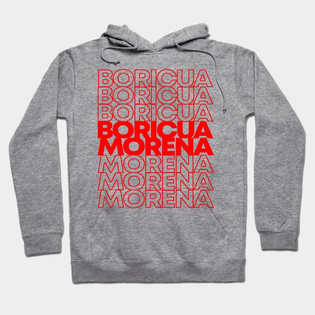 Boricua Morena Puerto Rican Hoodie by Flippin' Sweet Gear